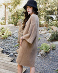 Ultra-Soft Luxe Mohair Knit Cardigan Ponchos