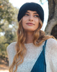 Ultra Soft Mohair Headband Hats & Hair Black