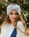 Ultra Soft Mohair Headband Hats & Hair Gray