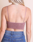 V-Cut Textured Brami Bralette