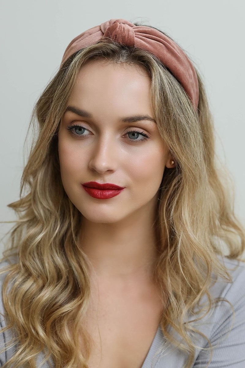 Velvet Twist Knot Headband Hats & Hair Blush