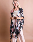 Wallflower Bloom Kimono Black