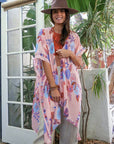 Wallflower Bloom Kimono Pink