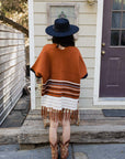 Western Luxe Fringed Ruana Ponchos