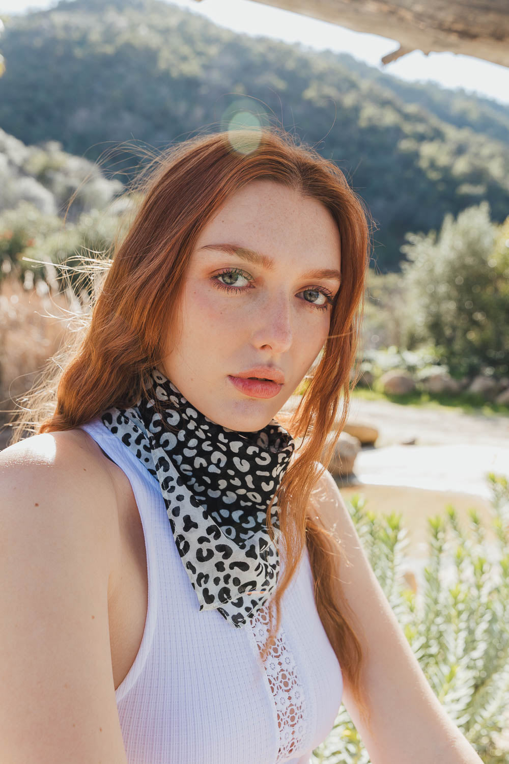 Wild Animal Print Bandana Bandanas Black